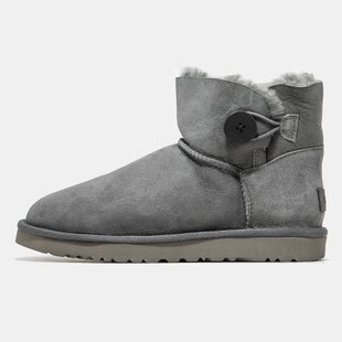 Жіночі уггі UGG Mini Bailey Button II Boot "Grey"