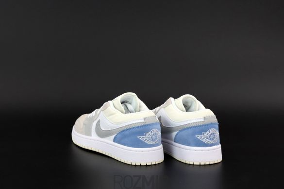 Кросівки Air Jordan 1 Retro Low "White/Blue-Grey”