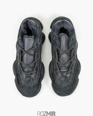 Зимові кросівки adidas Yeezy 500 Winter "Utility Black" з хутром