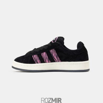 Женские кроссовки adidas Campus 00s Black/Pink Zebra