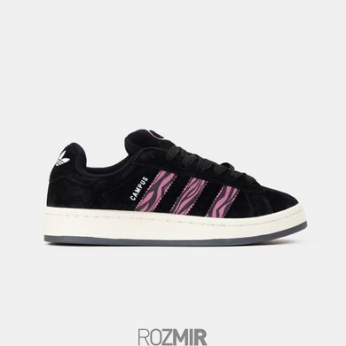 Женские кроссовки adidas Campus 00s Black/Pink Zebra