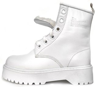 Зимние ботинки Dr. Martens Molly White с мехом