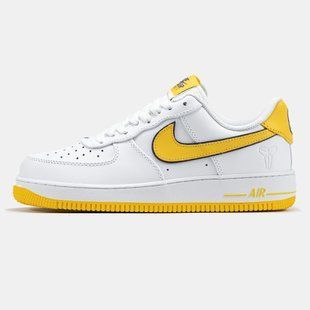 Чоловічі кросівки Kobe Bryant x Nike Air Force 1 Low White/Yellow