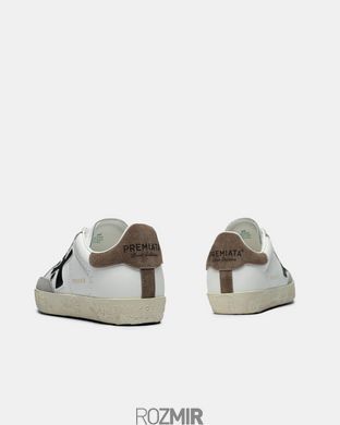Кроссовки Premiata Stevend "White/Black-Beige"