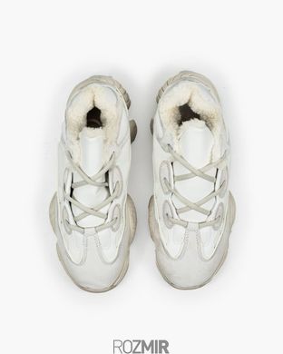 Зимние кроссовки adidas Yeezy 500 Winter "Utility Bone White" с мехом
