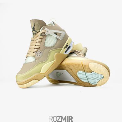 Кроссовки OFF-WHITE x Air Jordan 4 Retro "Sail" CV9388-100