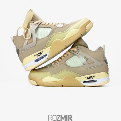 Кроссовки OFF-WHITE x Air Jordan 4 Retro "Sail" CV9388-100