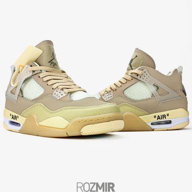Кроссовки OFF-WHITE x Air Jordan 4 Retro "Sail" CV9388-100