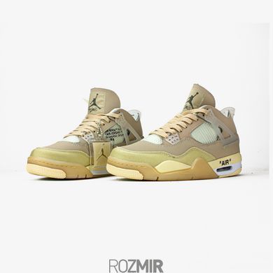 Кроссовки OFF-WHITE x Air Jordan 4 Retro "Sail" CV9388-100