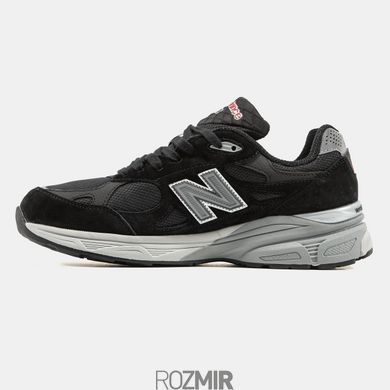 Мужские кроссовки New Balance 990 Gore-Tex Термо "Black/Grey-White"