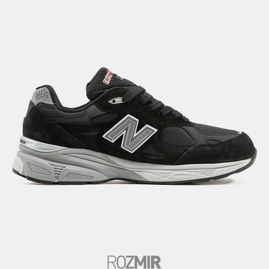 Мужские кроссовки New Balance 990 Gore-Tex Термо "Black/Grey-White"