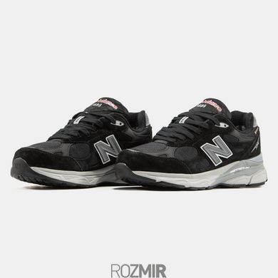 Мужские кроссовки New Balance 990 Gore-Tex Термо "Black/Grey-White"