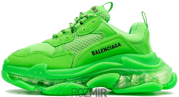 Кроссовки Balenciaga Triple S Neon Green Clear Sole