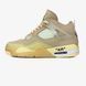 Кроссовки OFF-WHITE x Air Jordan 4 Retro "Sail" CV9388-100