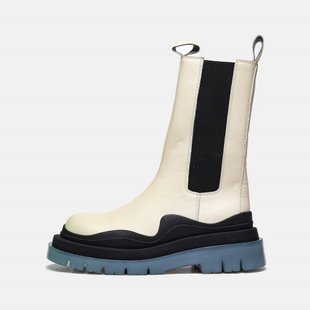 Ботинки Bottega Veneta Veneta Veneta Tire Boots "Ivory/Blue"