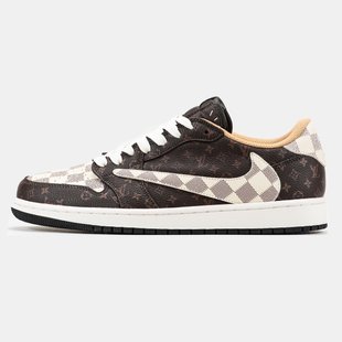 Кроссовки Nike Air Jordan 1 Low x Travis Scott x Louis Vuitton