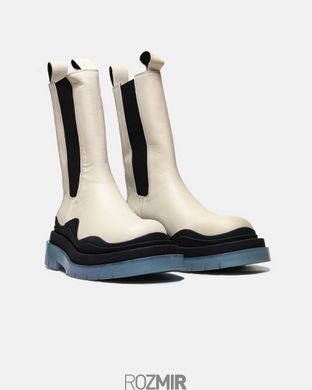 Черевики Bottega Veneta Veneta Veneta Tire Boots "Ivory/Blue"