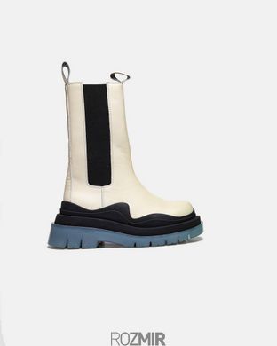 Ботинки Bottega Veneta Veneta Veneta Tire Boots "Ivory/Blue"