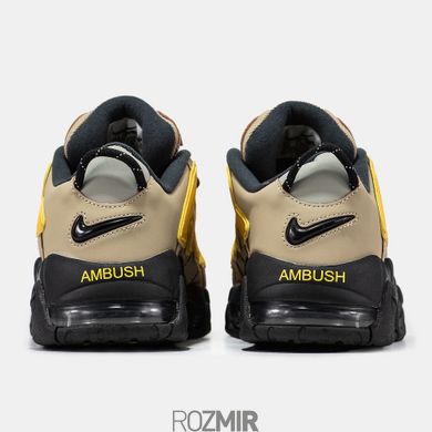 Мужские кроссовки Nike Air More Uptempo Low AMBUSH Vivid Sulfur Limestone