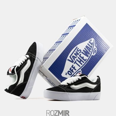 Кеды Vans KNU Skool "White/Black/Red"