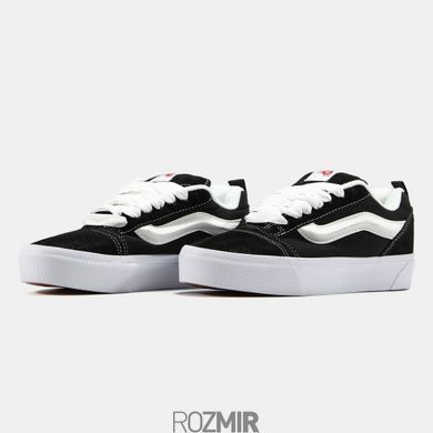 Кеды Vans KNU Skool "White/Black/Red"