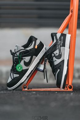 Кроссовки Nike Dunk Low x Off-White Black/Gray