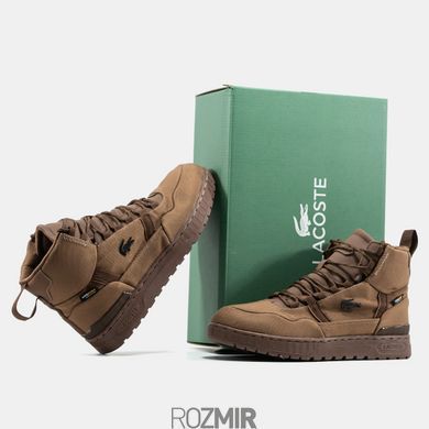 Чоловічі кросівки Lacoste T-Clip Winter Mid Cordura "Brown"