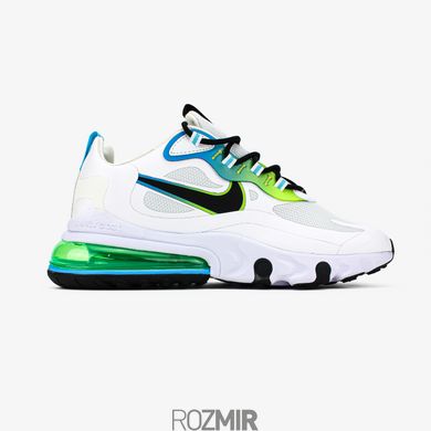 Чоловічі кросівки Nike Air Max 270 React WW White/ Black-Blue Fury-Volt