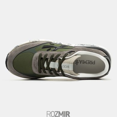 Мужские кроссовки Premiata Moerun "Olive/Beige/Grey/Black/White"