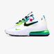 Мужские кроссовки Nike Air Max 270 React WW White/ Black-Blue Fury-Volt