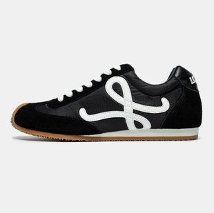 Женские кроссовки Loewe Ballet Runner "Black/White"
