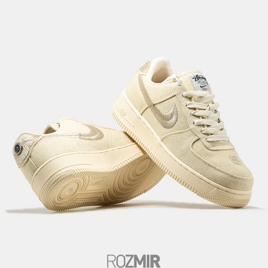 Кросівки Stussy x Nike Air Force 1 Low "Fossil Stone" CZ9084-200