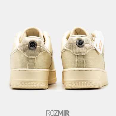 Кроссовки Stussy x Nike Air Force 1 Low "Fossil Stone" CZ9084-200