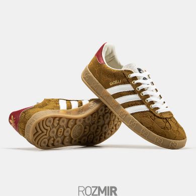 Кросівки Gucci x adidas Gazelle Brown
