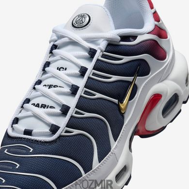 Кроссовки Nike Air Max TN Plus “PSG” White/Metallic Gold-Obsidian-Team Red FZ4776-100