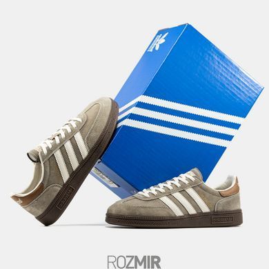 Мужские кроссовки Adidas Spezial "Beige/Brown/White/Gold"