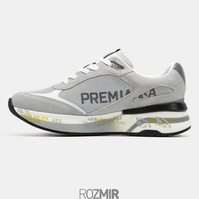 Мужские кроссовки Premiata Moerun "Grey/White/Black/Yellow"