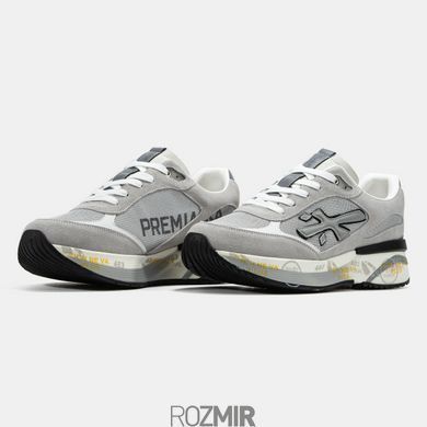 Мужские кроссовки Premiata Moerun "Grey/White/Black/Yellow"