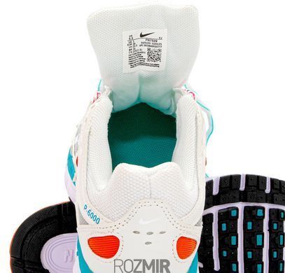 Женские кроссовки Nike P-6000 "White/Aqua/Orange/Black/Pink"