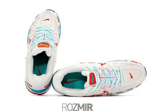 Женские кроссовки Nike P-6000 "White/Aqua/Orange/Black/Pink"