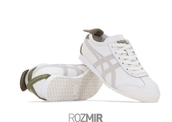 Женские кроссовки Onitsuka Tiger Mexico 66 "Milk/White/Brown/Khaki"