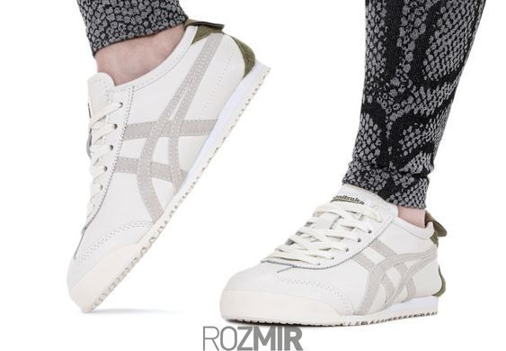 Женские кроссовки Onitsuka Tiger Mexico 66 "Milk/White/Brown/Khaki"