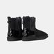 Женские угги UGG Classic Mini Double Zip "Black Lacquer"