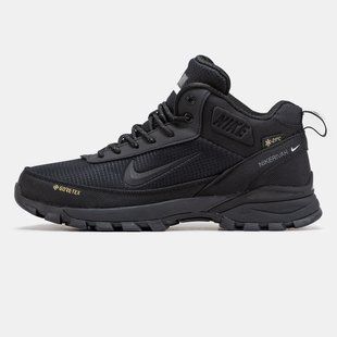 Зимние мужские кроссовки Nike Rivah Gore-Tex "Black" с мехом
