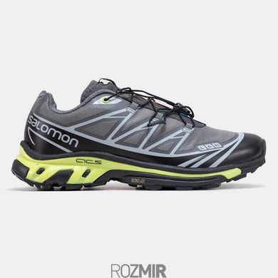 Кросівки Salomon XT-6 Soft Ground Grey/Black-Green Neon