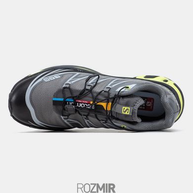 Кросівки Salomon XT-6 Soft Ground Grey/Black-Green Neon