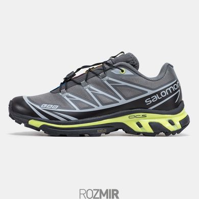 Кросівки Salomon XT-6 Soft Ground Grey/Black-Green Neon