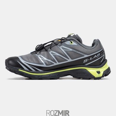 Кросівки Salomon XT-6 Soft Ground Grey/Black-Green Neon