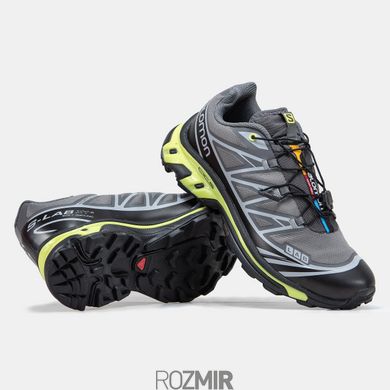 Кросівки Salomon XT-6 Soft Ground Grey/Black-Green Neon