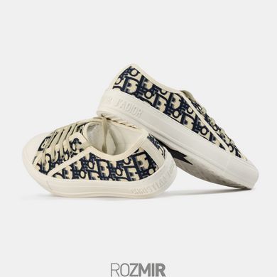 Жіночі кросівки Dior Walk'N'Dior Low Top Beige/Black